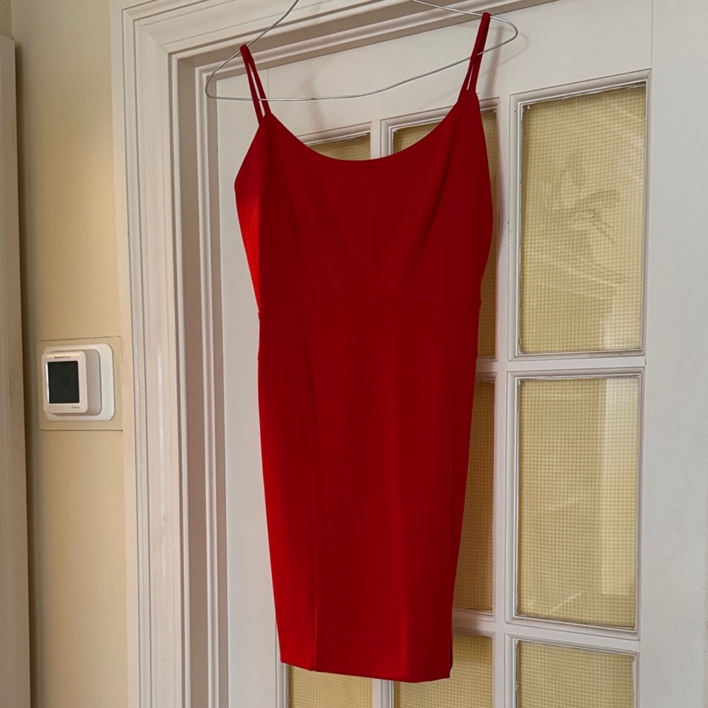 Elegant Red Mini Dress